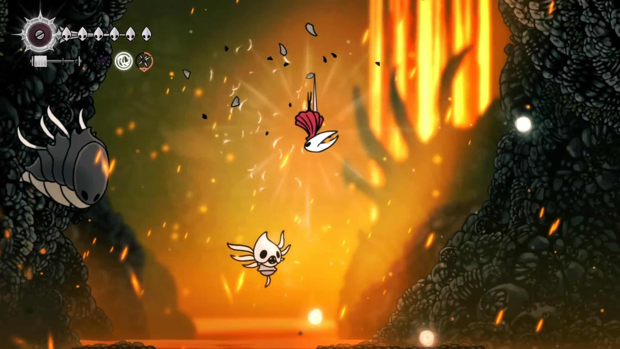 Hornet fight over lava